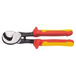 1000V VDE Insulated Cable Cutting Pliers, Bi-Color Double Injection Molded Handle, 60CrV Alloy Steel Forged, Ergonomic Electrician Tool, DIN EN IEC 60900:2018 Certified