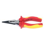 1000V VDE Insulated Bi-Color Eccentric Long Nose Pliers, BS EN IEC 60900:2018 Certified
