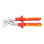 1000V VDE Insulated Water Pump Pliers, Bi-Color Double Injection Molded Handle, CRV Alloy Steel Forged, Ergonomic Adjustable Pliers, DIN EN IEC 60900:2018 Certified