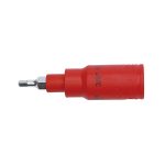 VDE 1000V Insulated 1/4" Socket Screwdriver | Ergonomic Dual-Color Injection Molded Handle | Cr-Mo Steel | DIN EN IEC 60900:2018 Certified